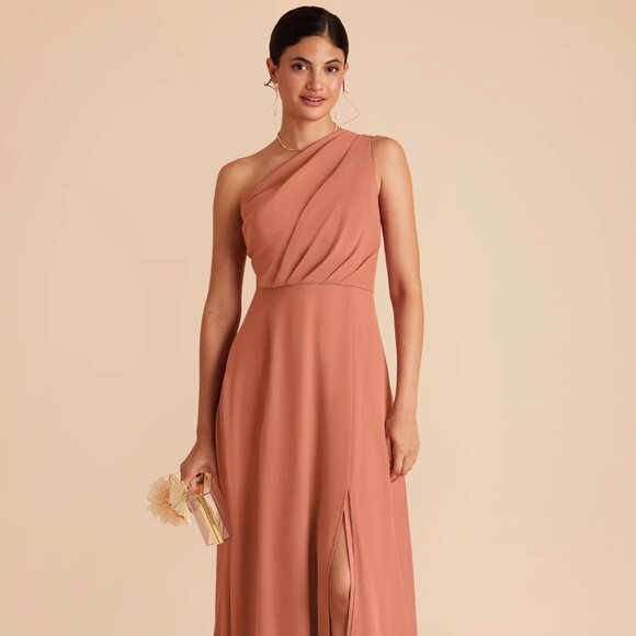 Birdy Grey Dresses & Skirts - Birdy Grey One-Shoulder Maxi Dress in Terracotta